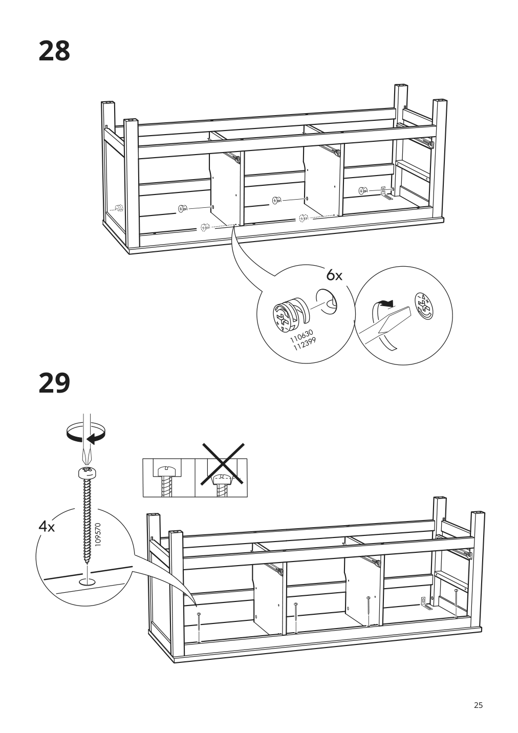 Assembly instructions for IKEA Hemnes tv unit black brown | Page 25 - IKEA HEMNES TV storage combination 992.995.86