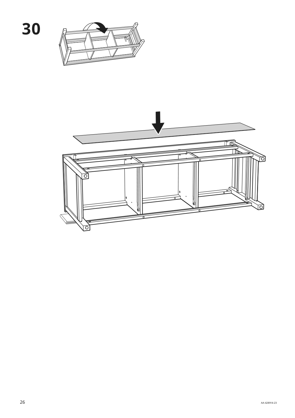 Assembly instructions for IKEA Hemnes tv unit black brown | Page 26 - IKEA HEMNES TV storage combination 992.995.86