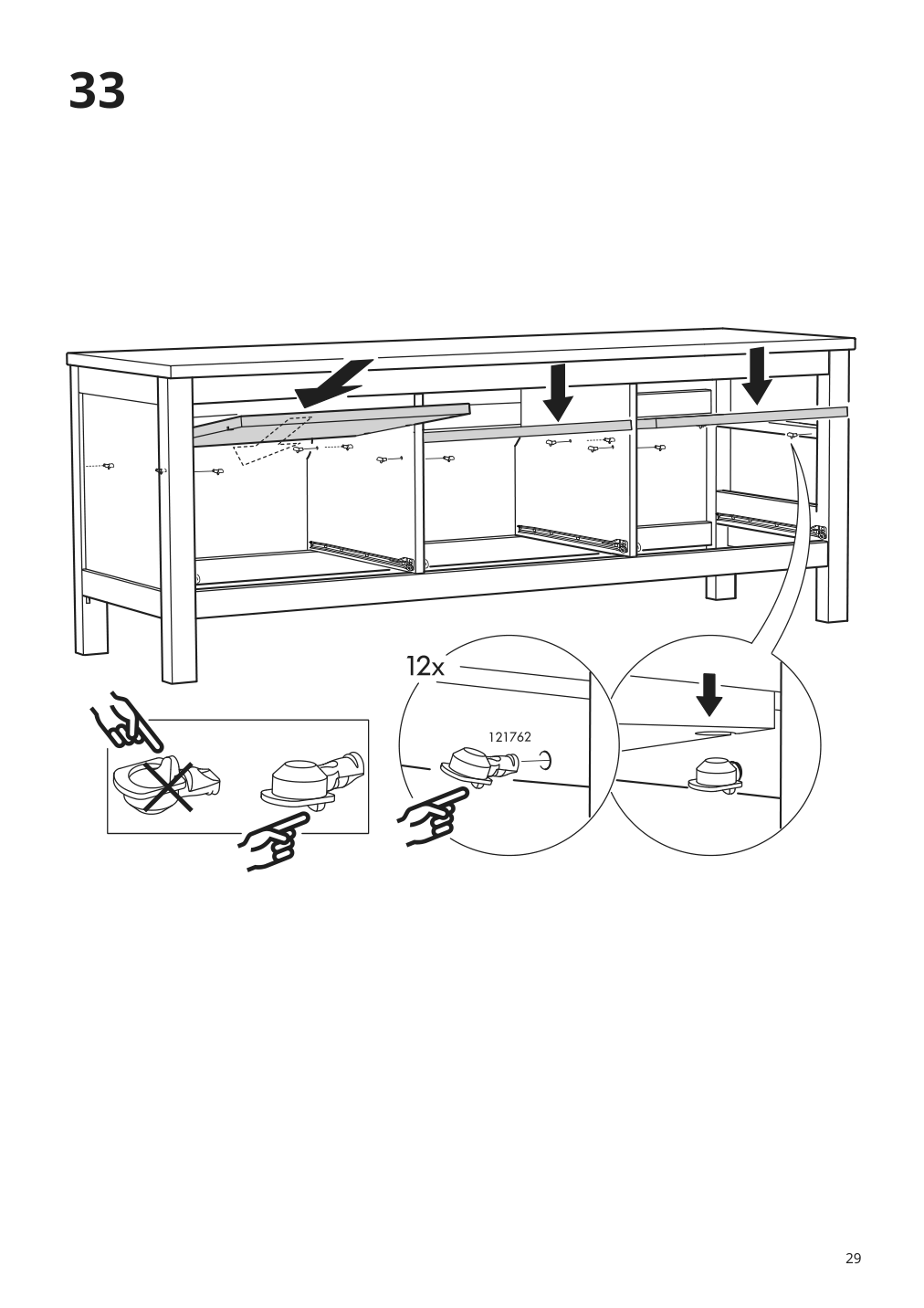 Assembly instructions for IKEA Hemnes tv unit black brown | Page 29 - IKEA HEMNES TV storage combination 992.995.86