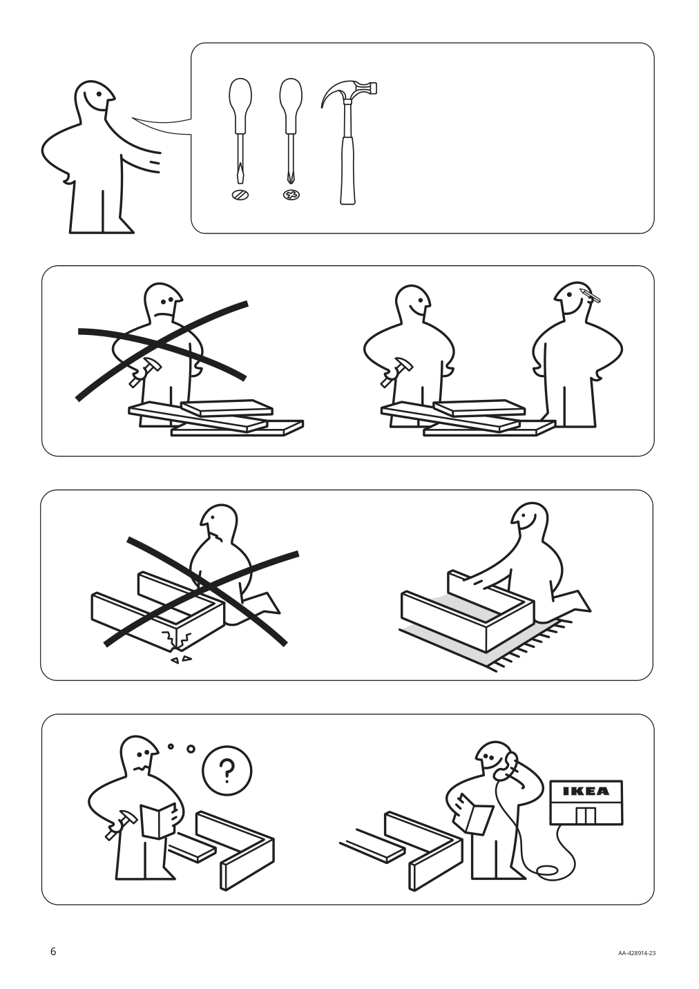 Assembly instructions for IKEA Hemnes tv unit black brown | Page 6 - IKEA HEMNES TV storage combination 992.995.86