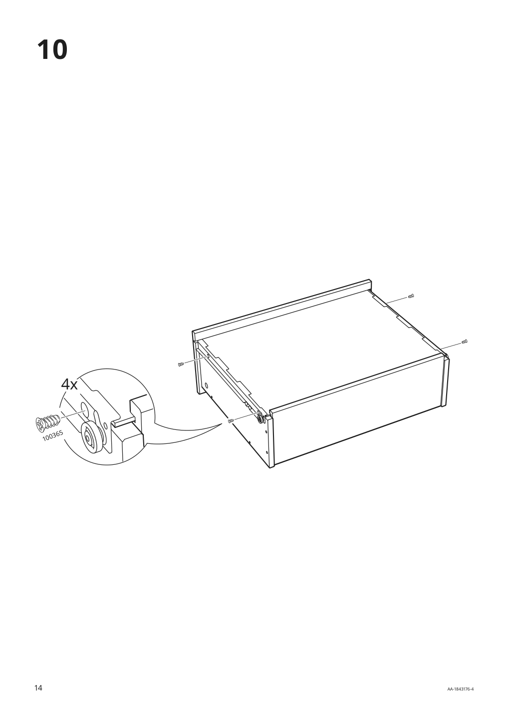 Assembly instructions for IKEA Hemnes tv unit black brown | Page 14 - IKEA HEMNES TV unit 003.392.18