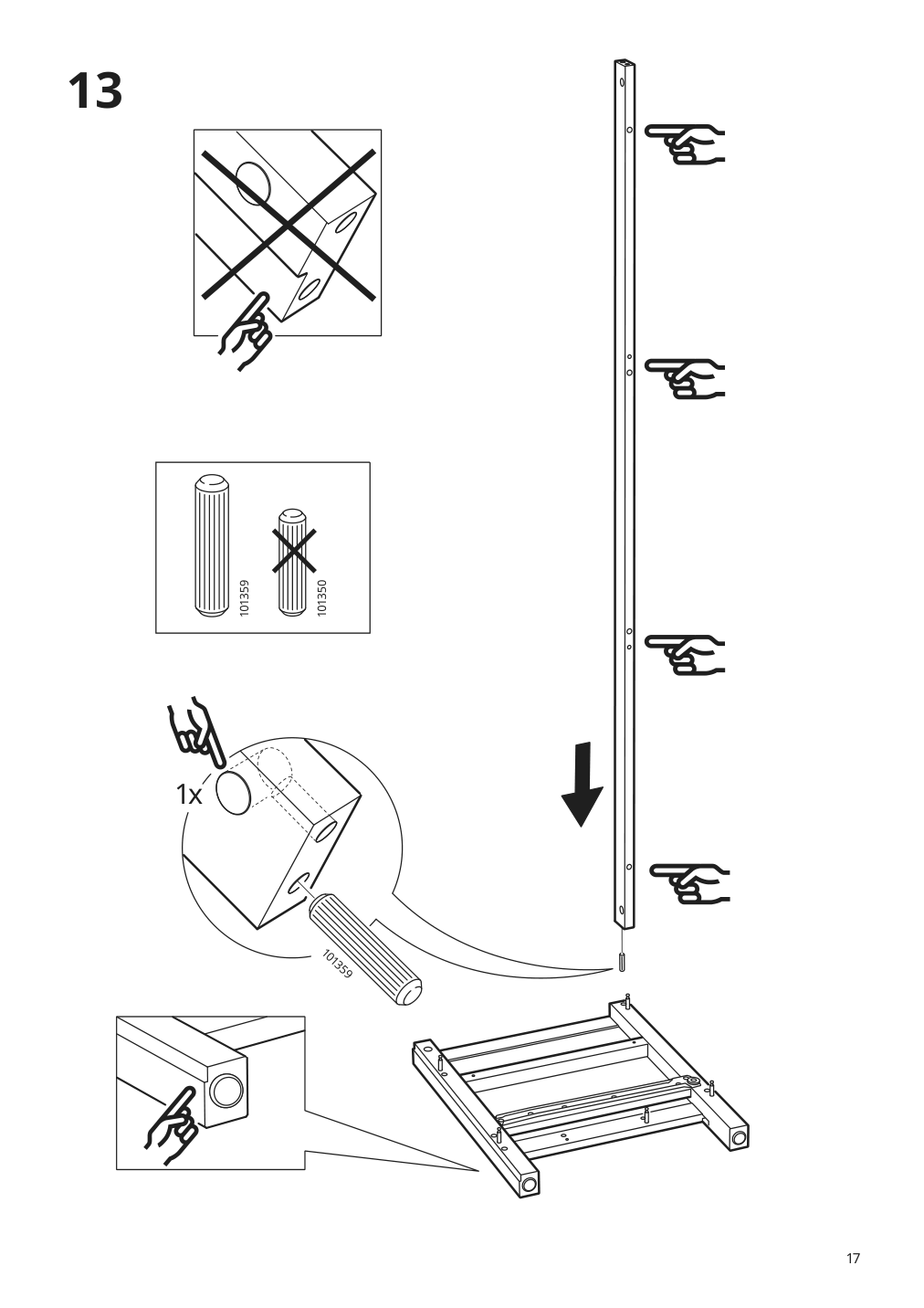 Assembly instructions for IKEA Hemnes tv unit black brown | Page 17 - IKEA HEMNES TV unit 003.392.18