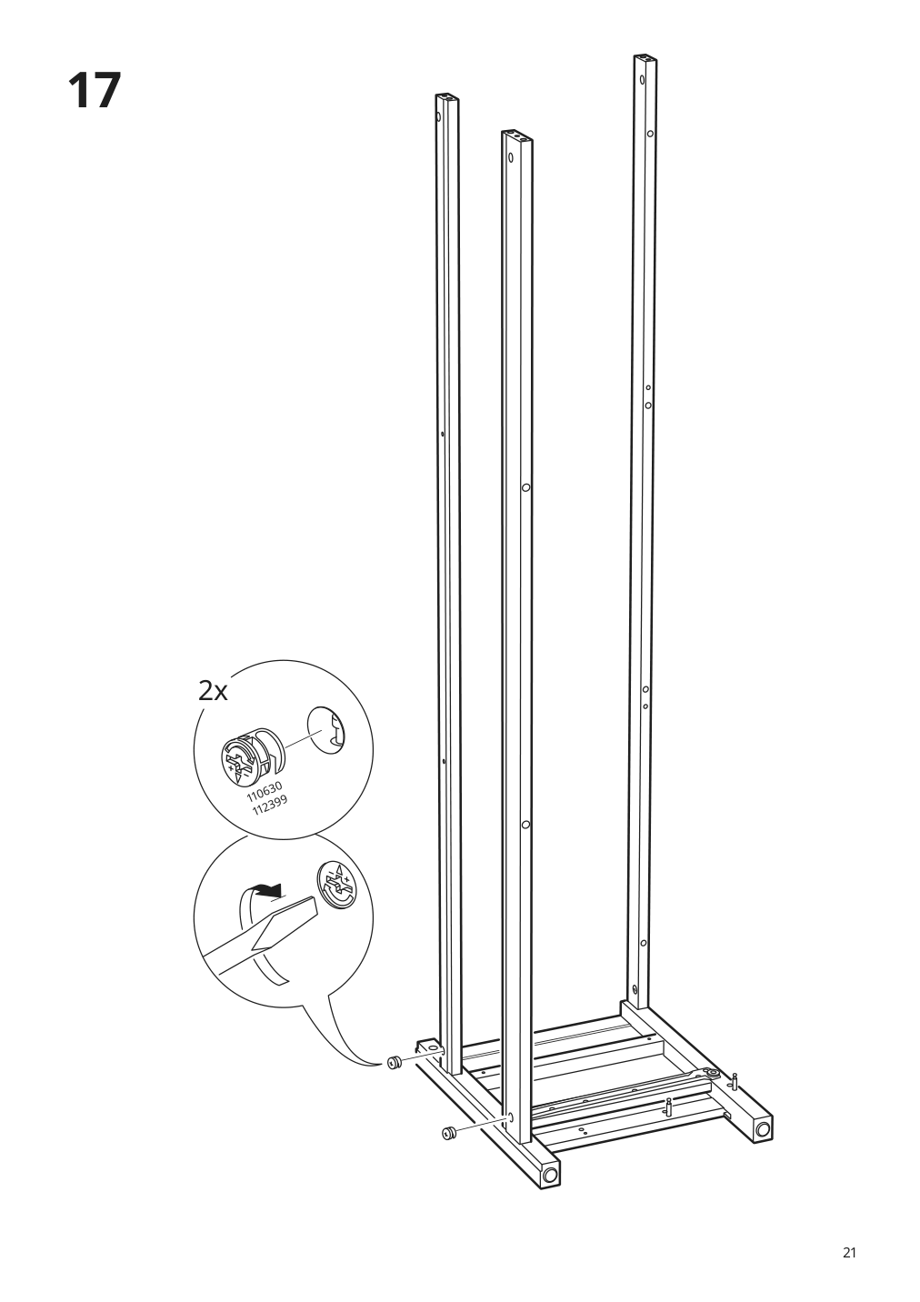 Assembly instructions for IKEA Hemnes tv unit black brown | Page 21 - IKEA HEMNES TV unit 003.392.18