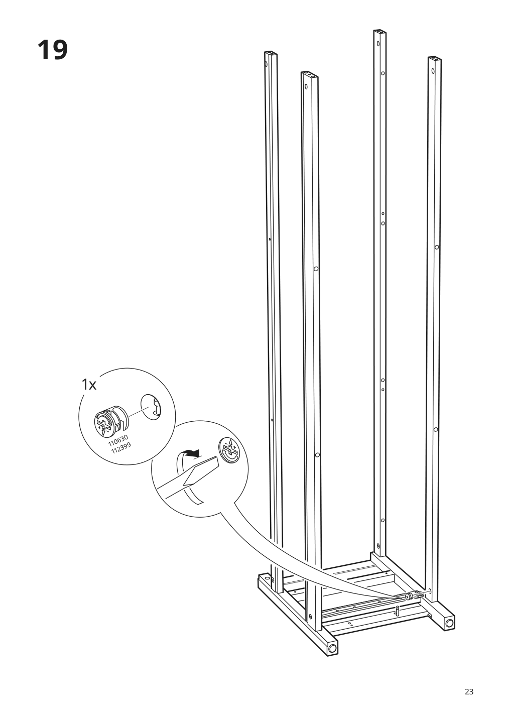 Assembly instructions for IKEA Hemnes tv unit black brown | Page 23 - IKEA HEMNES TV unit 003.392.18