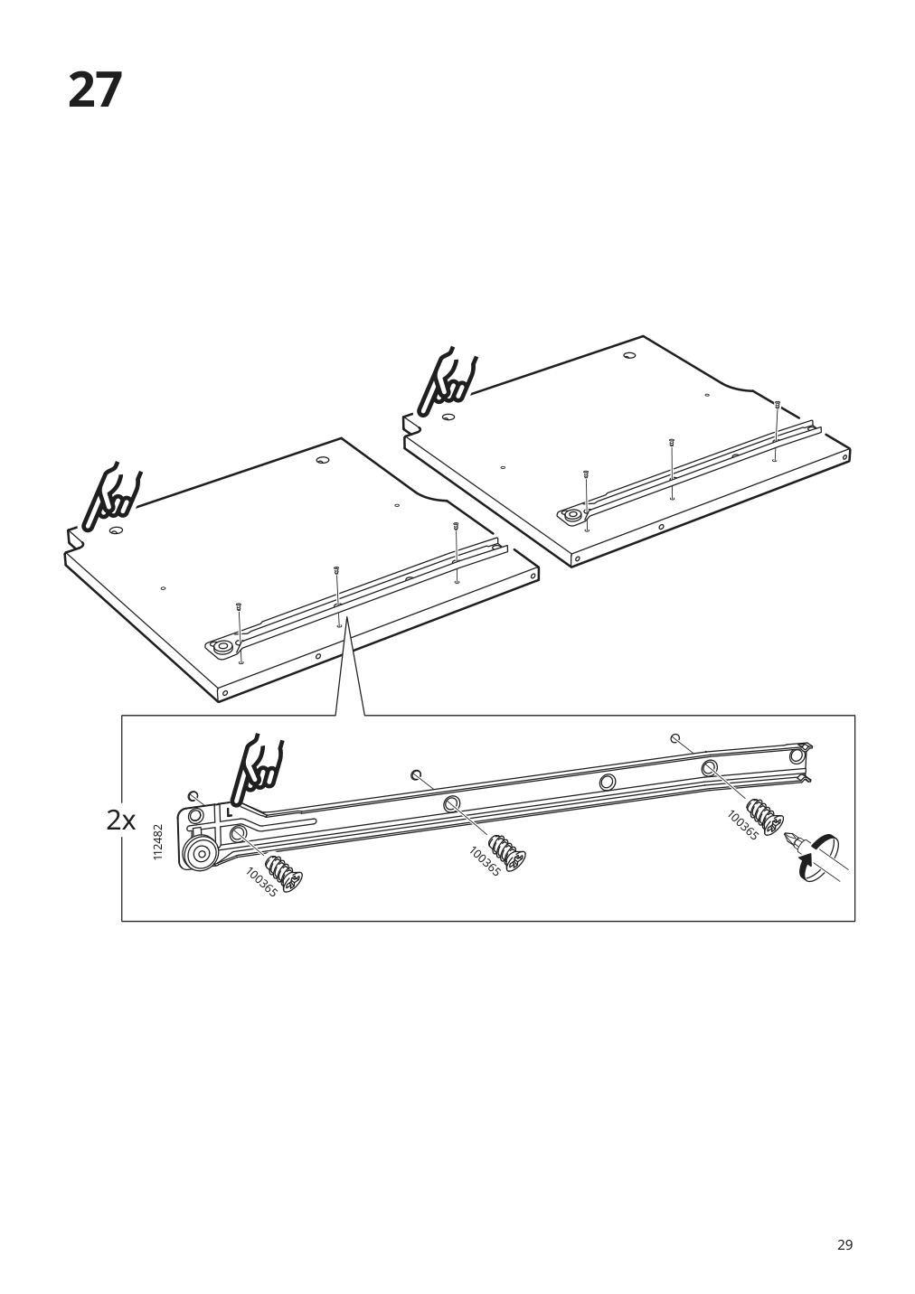 Assembly instructions for IKEA Hemnes tv unit black brown | Page 29 - IKEA HEMNES TV unit 003.392.18