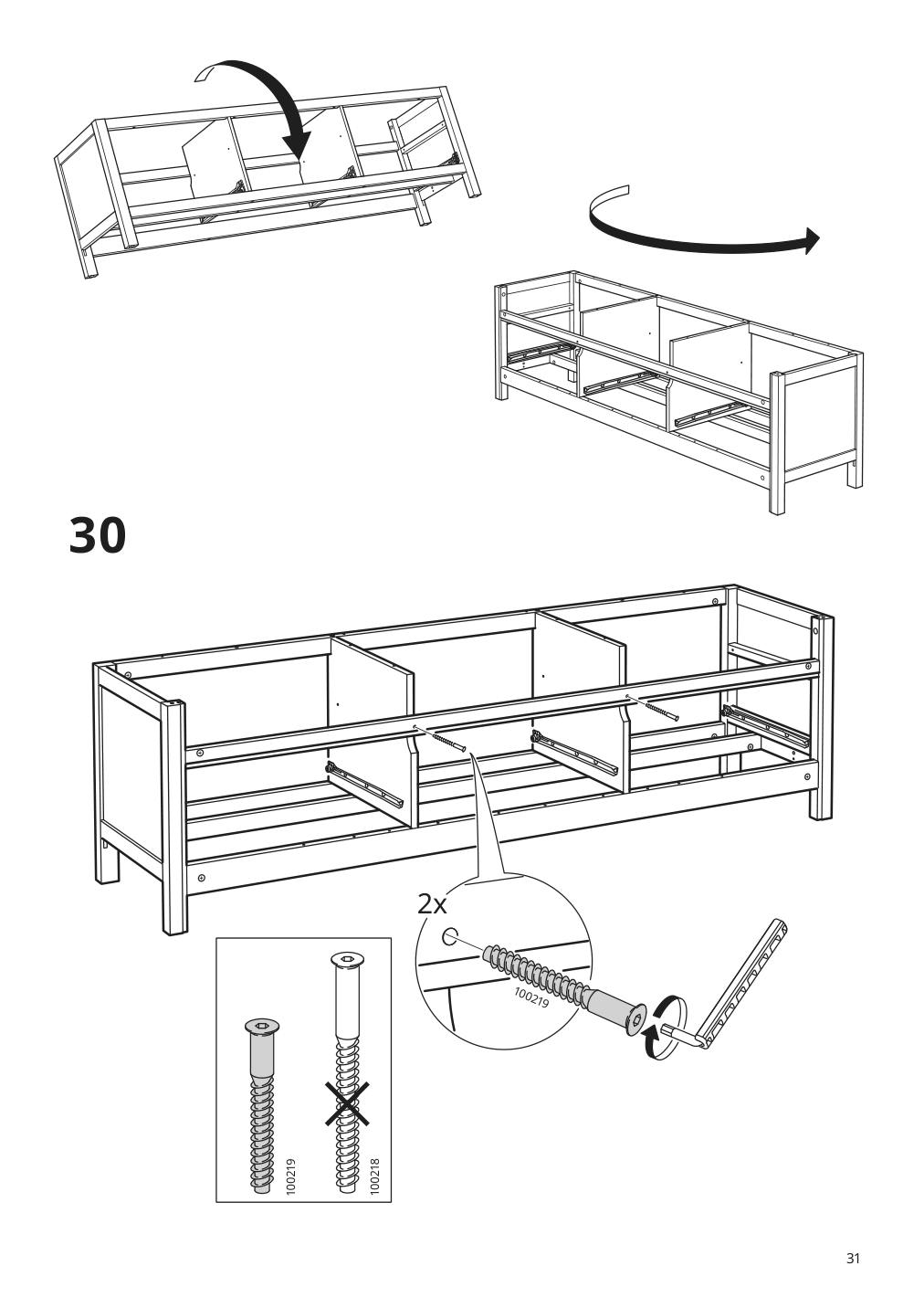 Assembly instructions for IKEA Hemnes tv unit black brown | Page 31 - IKEA HEMNES TV unit 003.392.18