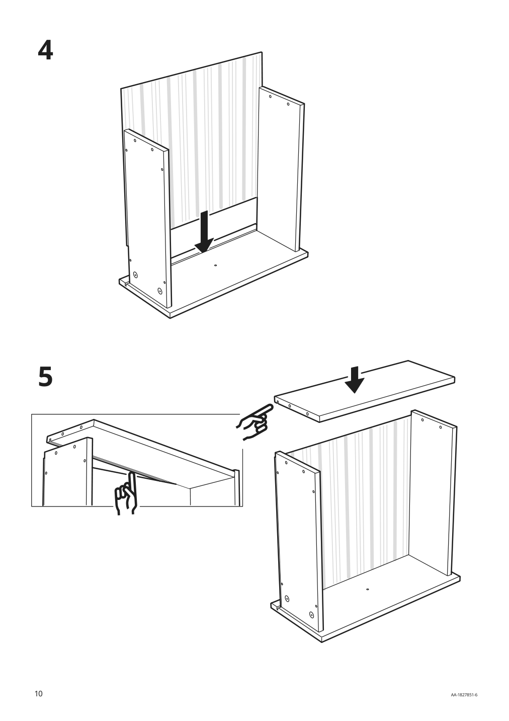 Assembly instructions for IKEA Hemnes tv unit dark gray stained | Page 10 - IKEA HEMNES TV unit 903.817.31