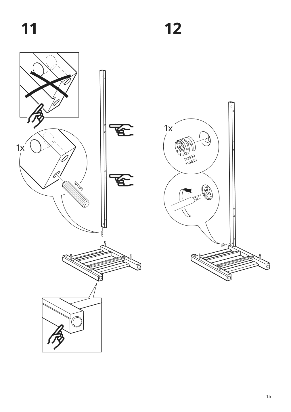 Assembly instructions for IKEA Hemnes tv unit dark gray stained | Page 15 - IKEA HEMNES TV unit 903.817.31