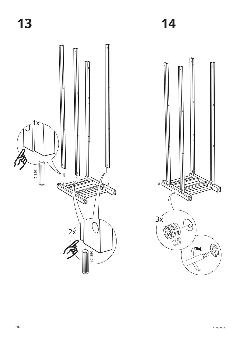 Assembly instructions for IKEA Hemnes tv unit dark gray stained | Page 16 - IKEA HEMNES TV unit 903.817.31