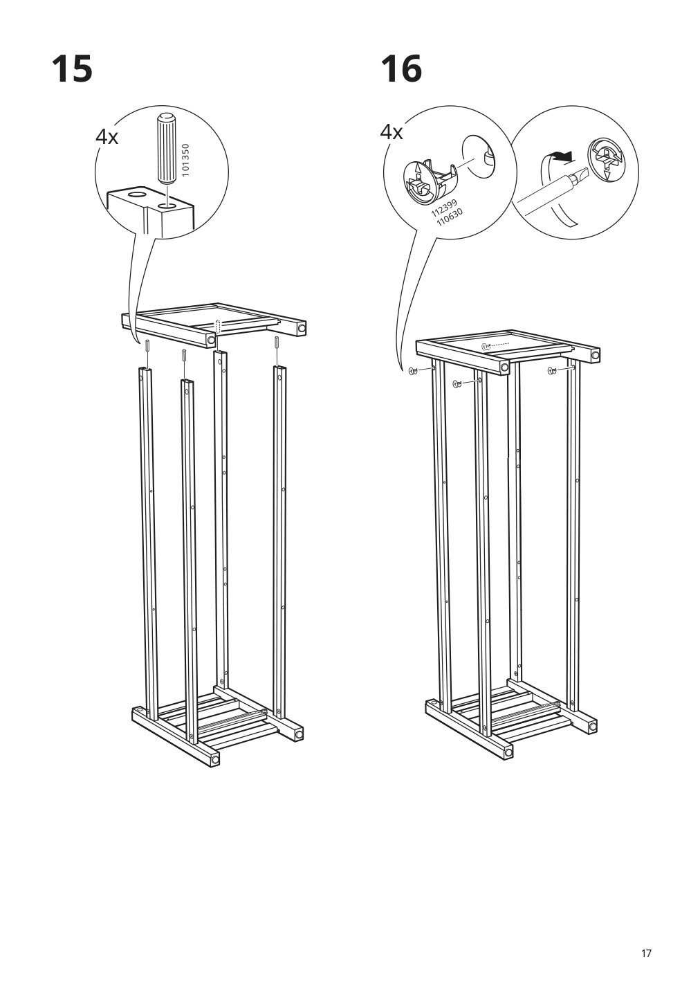 Assembly instructions for IKEA Hemnes tv unit dark gray stained | Page 17 - IKEA HEMNES TV unit 903.817.31