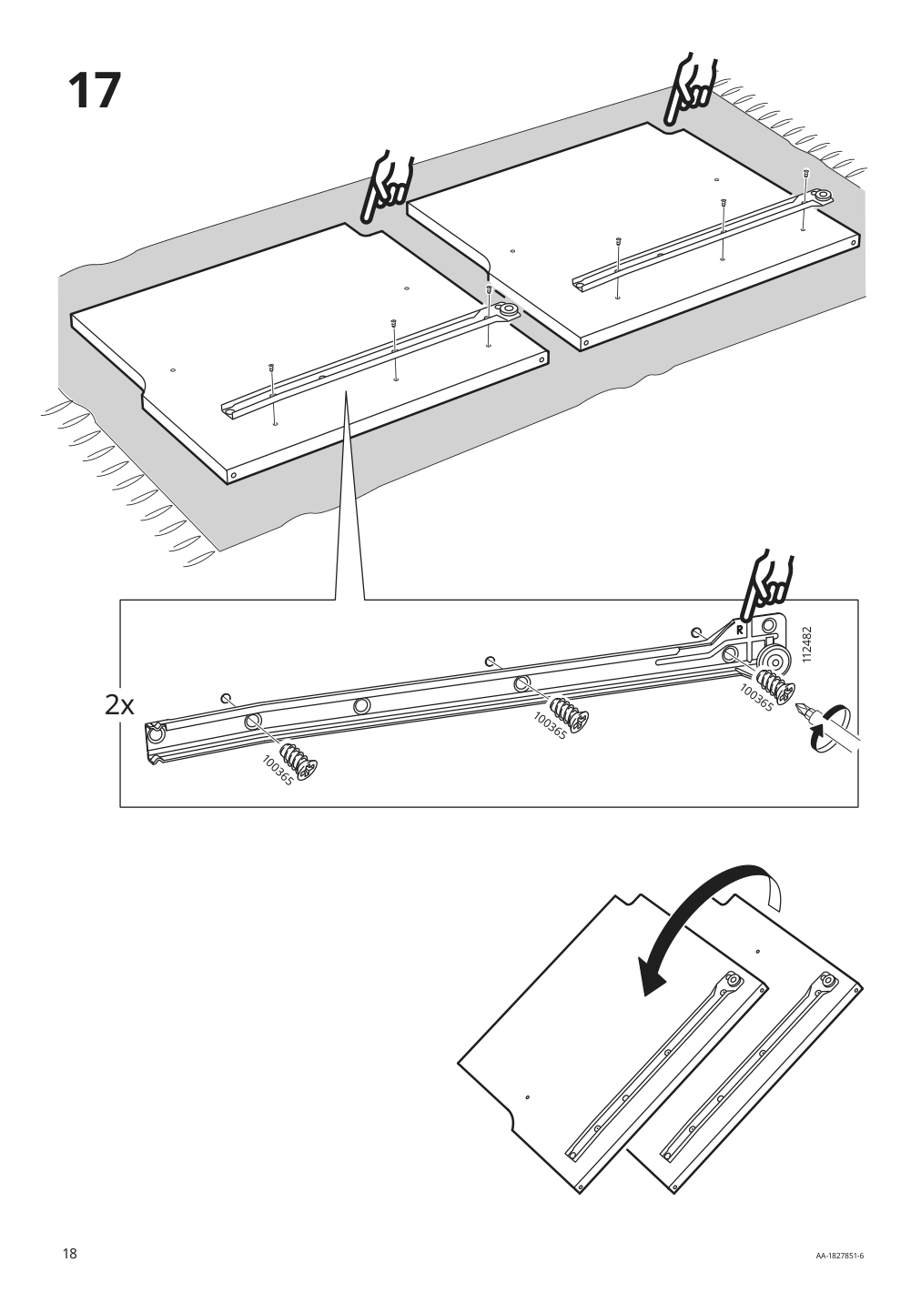 Assembly instructions for IKEA Hemnes tv unit dark gray stained | Page 18 - IKEA HEMNES TV unit 903.817.31