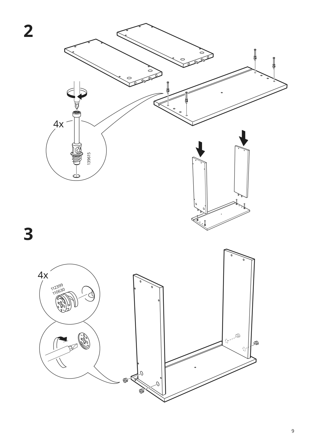 Assembly instructions for IKEA Hemnes tv unit dark gray stained | Page 9 - IKEA HEMNES TV unit 903.817.31