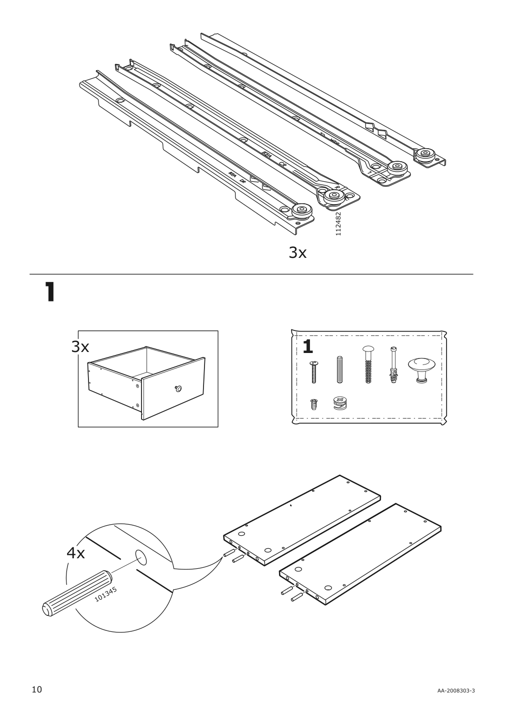 Assembly instructions for IKEA Hemnes tv unit dark gray stained | Page 10 - IKEA HEMNES TV unit 503.817.47