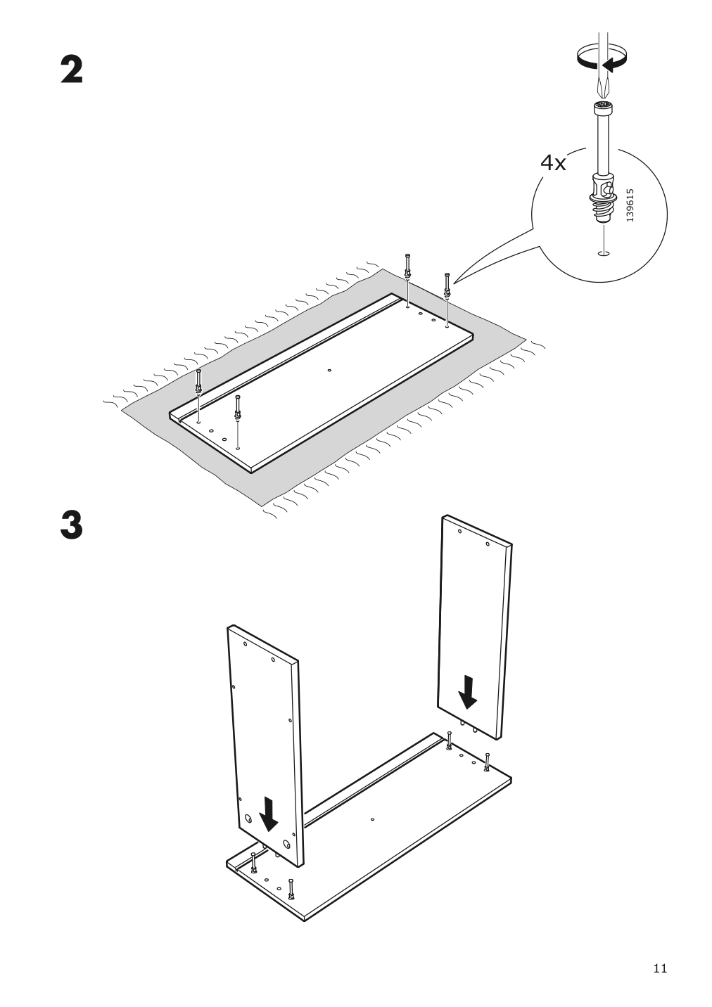 Assembly instructions for IKEA Hemnes tv unit dark gray stained | Page 11 - IKEA HEMNES TV unit 503.817.47