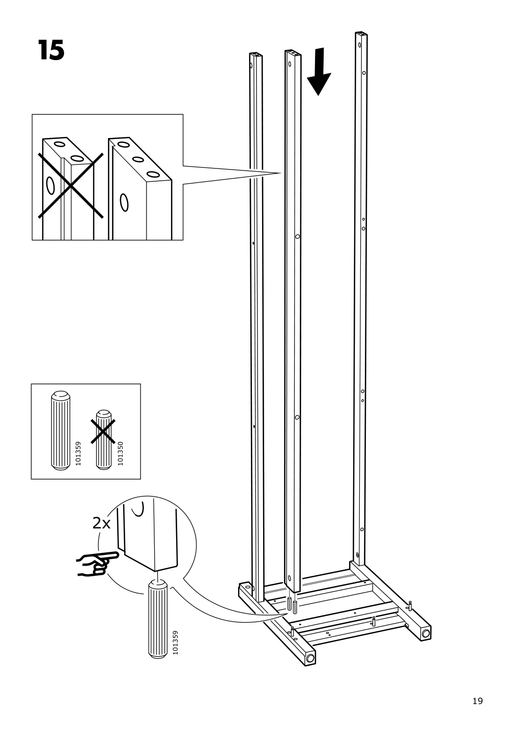 Assembly instructions for IKEA Hemnes tv unit dark gray stained | Page 19 - IKEA HEMNES TV unit 503.817.47