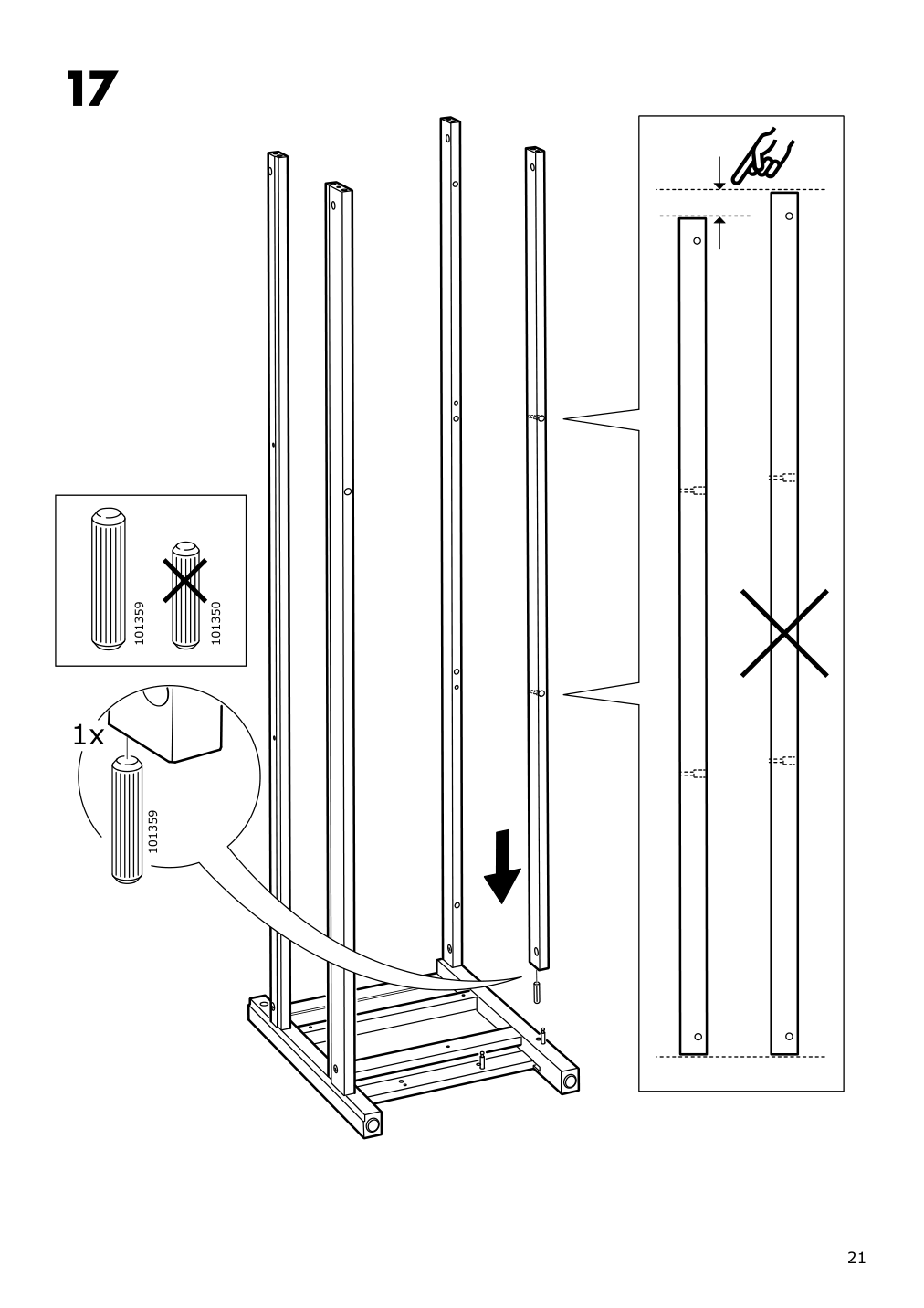 Assembly instructions for IKEA Hemnes tv unit dark gray stained | Page 21 - IKEA HEMNES TV unit 503.817.47