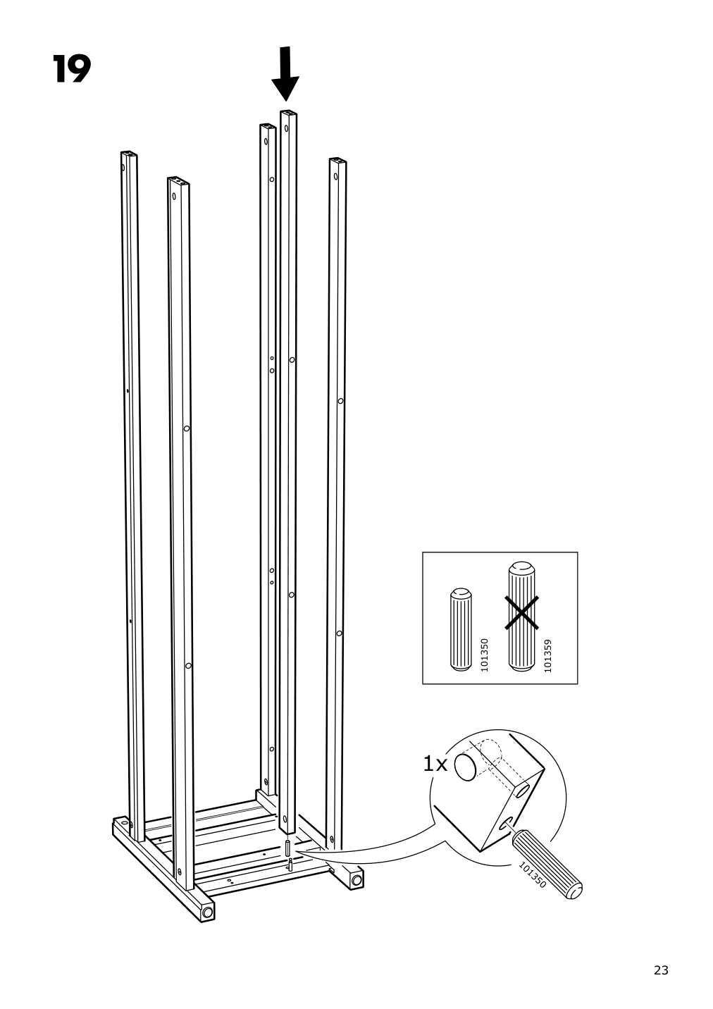 Assembly instructions for IKEA Hemnes tv unit dark gray stained | Page 23 - IKEA HEMNES TV unit 503.817.47