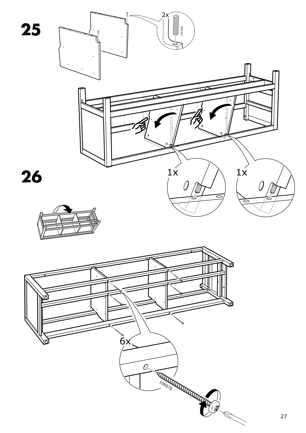 Assembly instructions for IKEA Hemnes tv unit dark gray stained | Page 27 - IKEA HEMNES TV unit 503.817.47