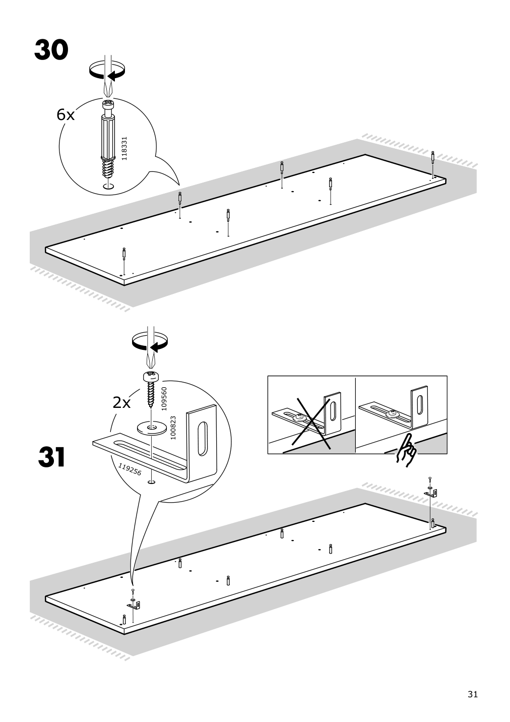 Assembly instructions for IKEA Hemnes tv unit dark gray stained | Page 31 - IKEA HEMNES TV unit 503.817.47