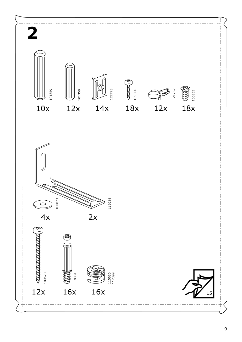 Assembly instructions for IKEA Hemnes tv unit dark gray stained | Page 9 - IKEA HEMNES TV unit 503.817.47