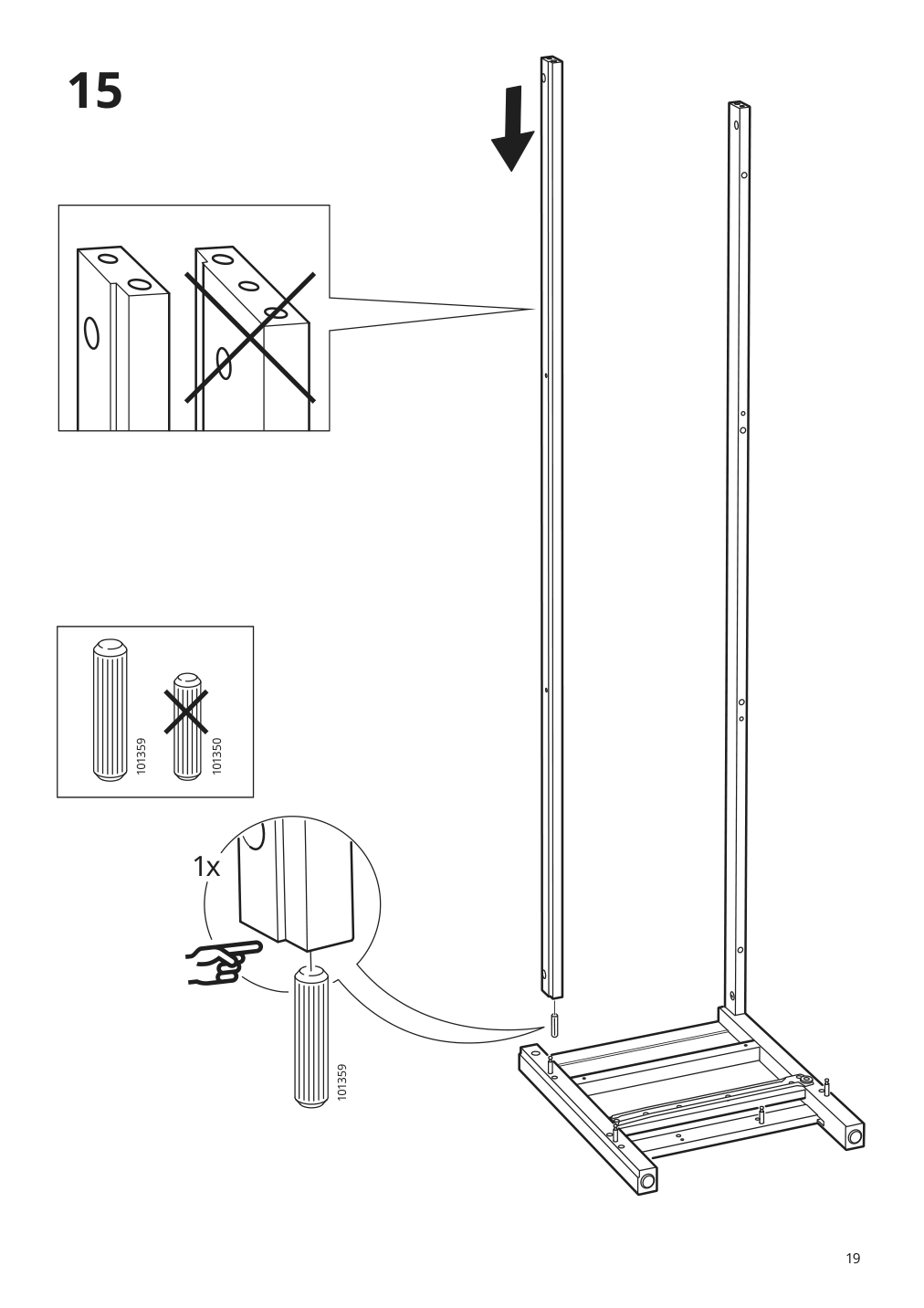 Assembly instructions for IKEA Hemnes tv unit white stain | Page 19 - IKEA HEMNES TV unit 603.392.20