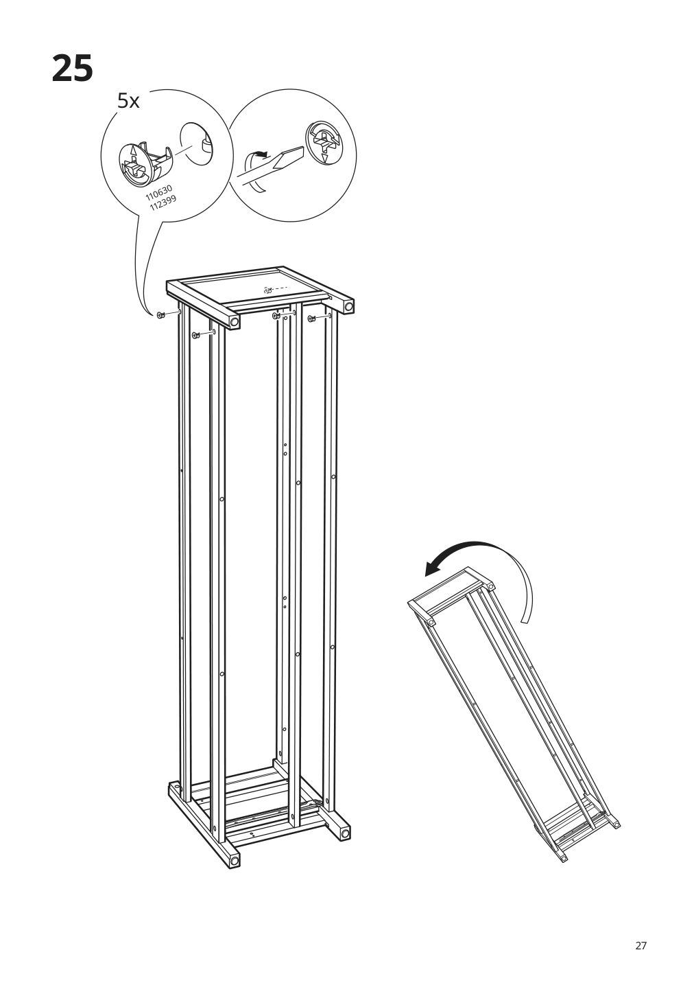 Assembly instructions for IKEA Hemnes tv unit white stain | Page 27 - IKEA HEMNES TV unit 603.392.20