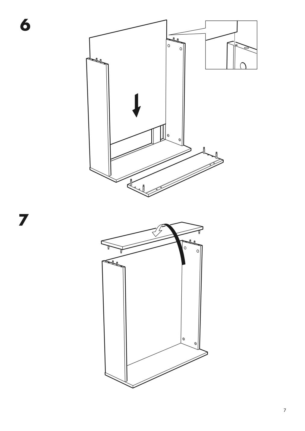 Assembly instructions for IKEA Hemnes underbed storage box set of 2 black brown | Page 7 - IKEA HEMNES bed frame with 4 storage boxes 091.723.46