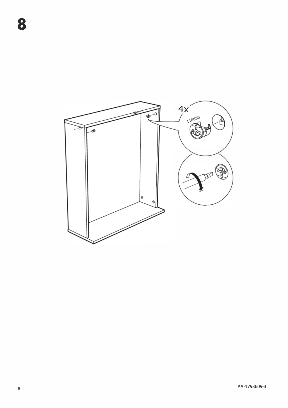 Assembly instructions for IKEA Hemnes underbed storage box set of 2 black brown | Page 8 - IKEA HEMNES bed frame with 4 storage boxes 091.723.46