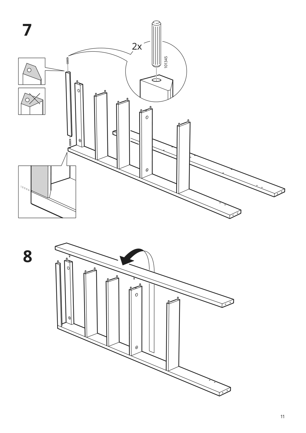 Assembly instructions for IKEA Hemnes wall shelf gray | Page 11 - IKEA HEMNES wall shelf 204.294.25