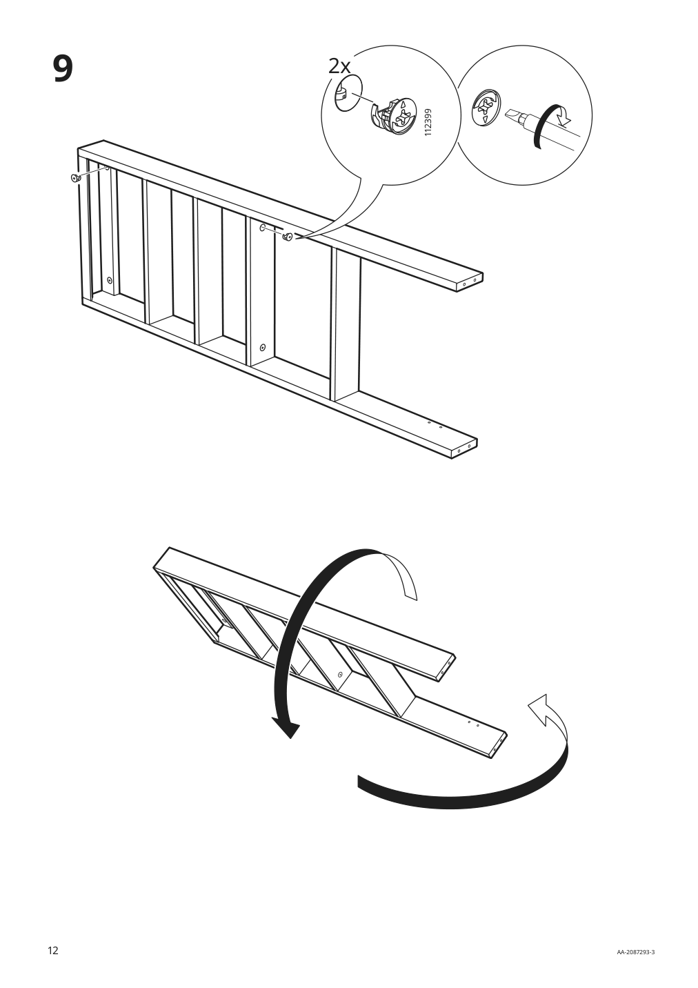 Assembly instructions for IKEA Hemnes wall shelf gray | Page 12 - IKEA HEMNES wall shelf 204.294.25