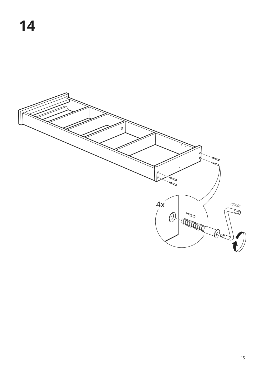 Assembly instructions for IKEA Hemnes wall shelf gray | Page 15 - IKEA HEMNES wall shelf 204.294.25