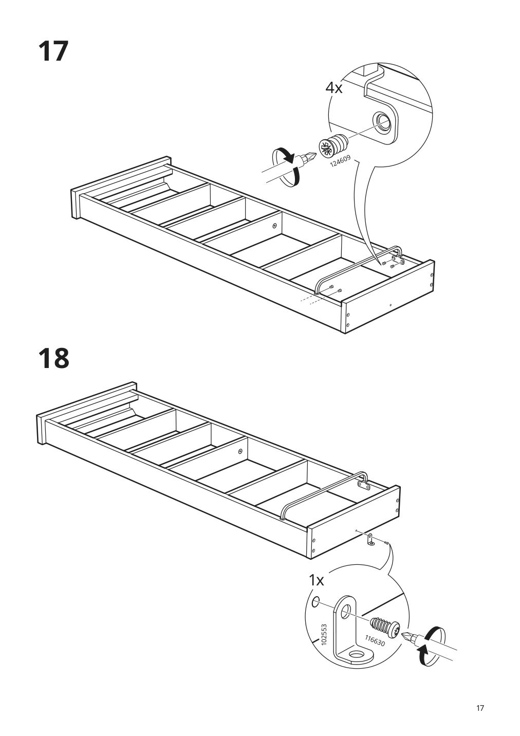 Assembly instructions for IKEA Hemnes wall shelf gray | Page 17 - IKEA HEMNES wall shelf 204.294.25