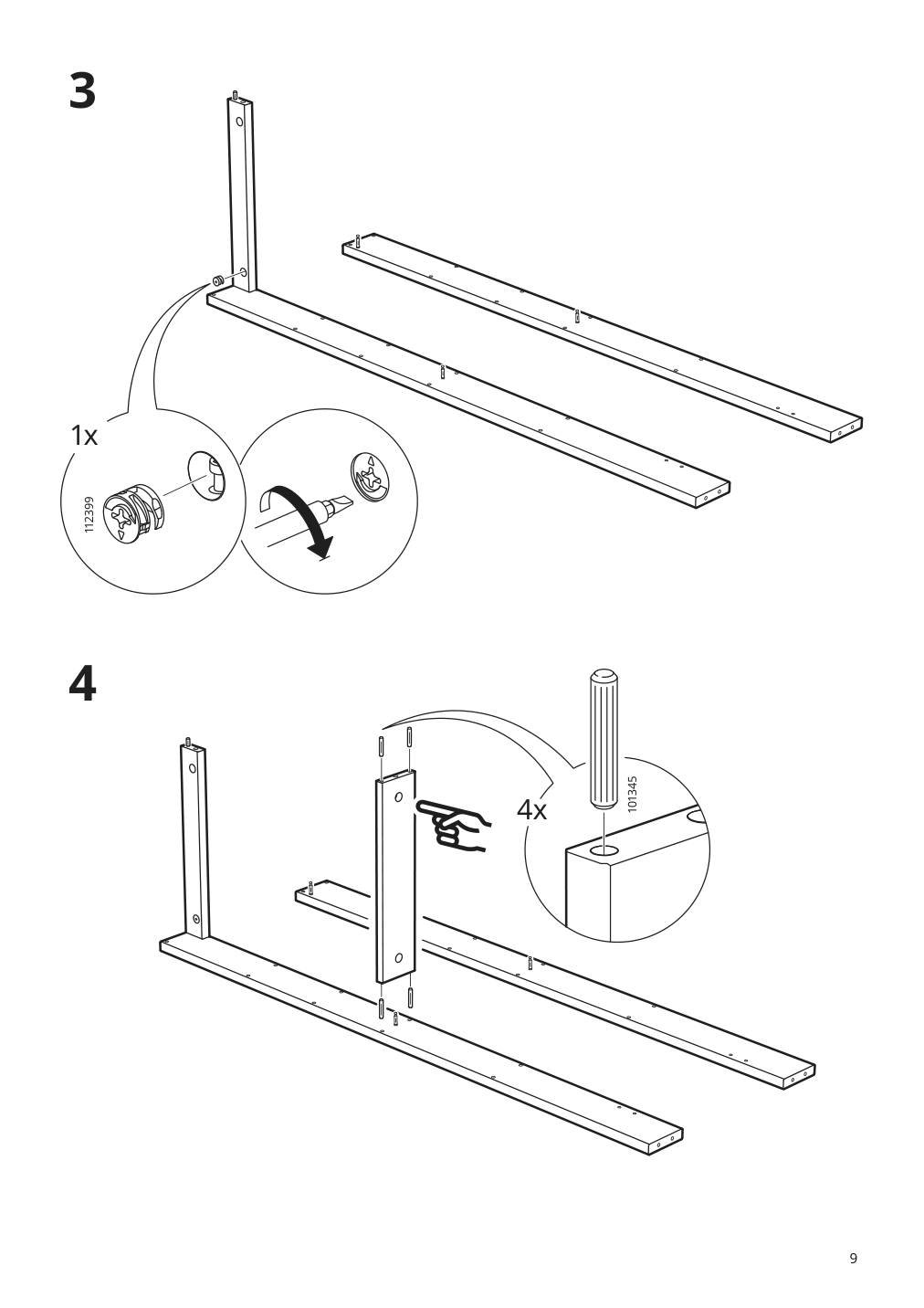 Assembly instructions for IKEA Hemnes wall shelf gray | Page 9 - IKEA HEMNES wall shelf 204.294.25