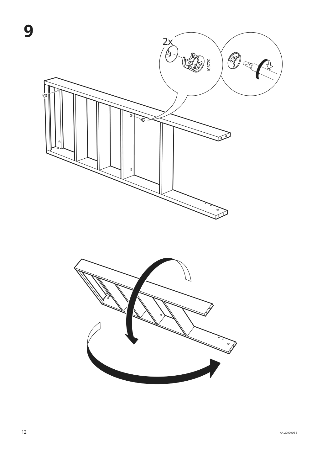 Assembly instructions for IKEA Hemnes wall shelf white | Page 12 - IKEA HEMNES wall shelf 003.966.47