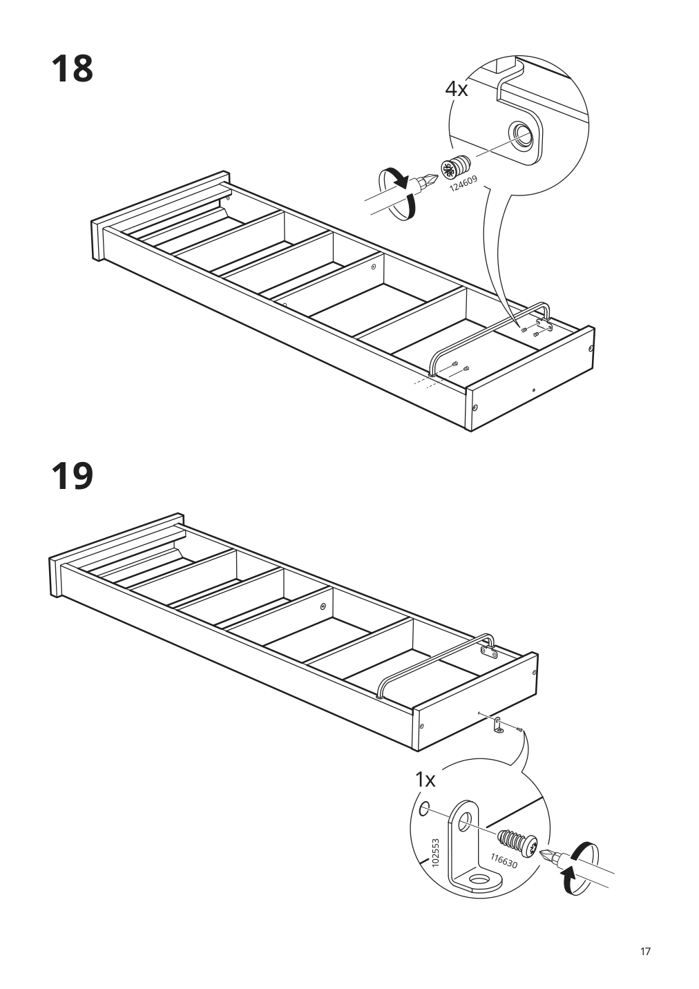 Assembly instructions for IKEA Hemnes wall shelf white | Page 17 - IKEA HEMNES wall shelf 003.966.47