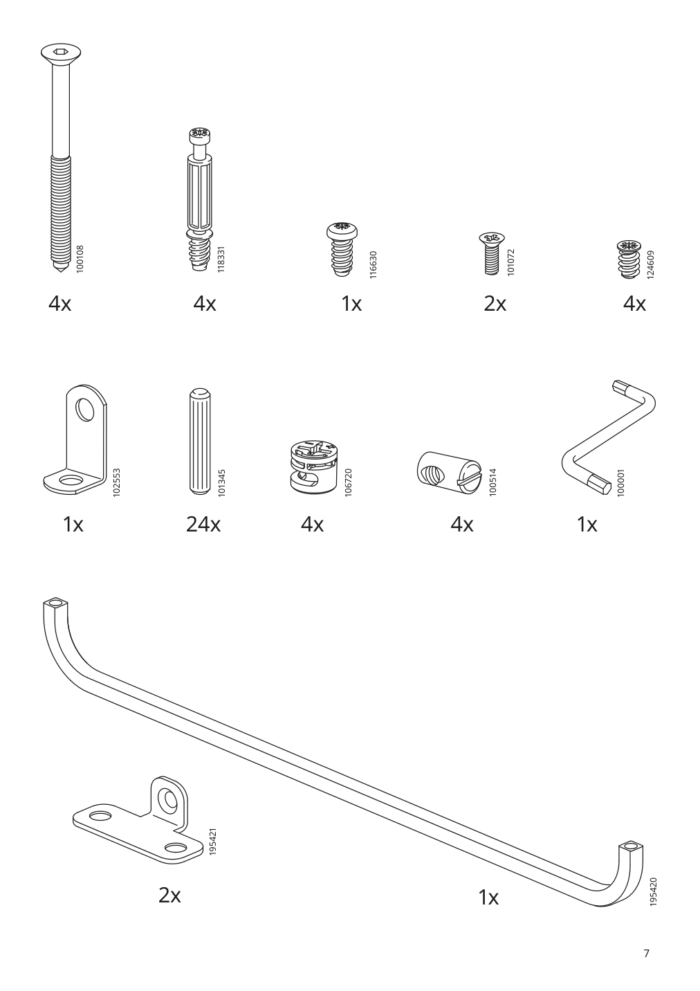 Assembly instructions for IKEA Hemnes wall shelf white | Page 7 - IKEA HEMNES wall shelf 003.966.47