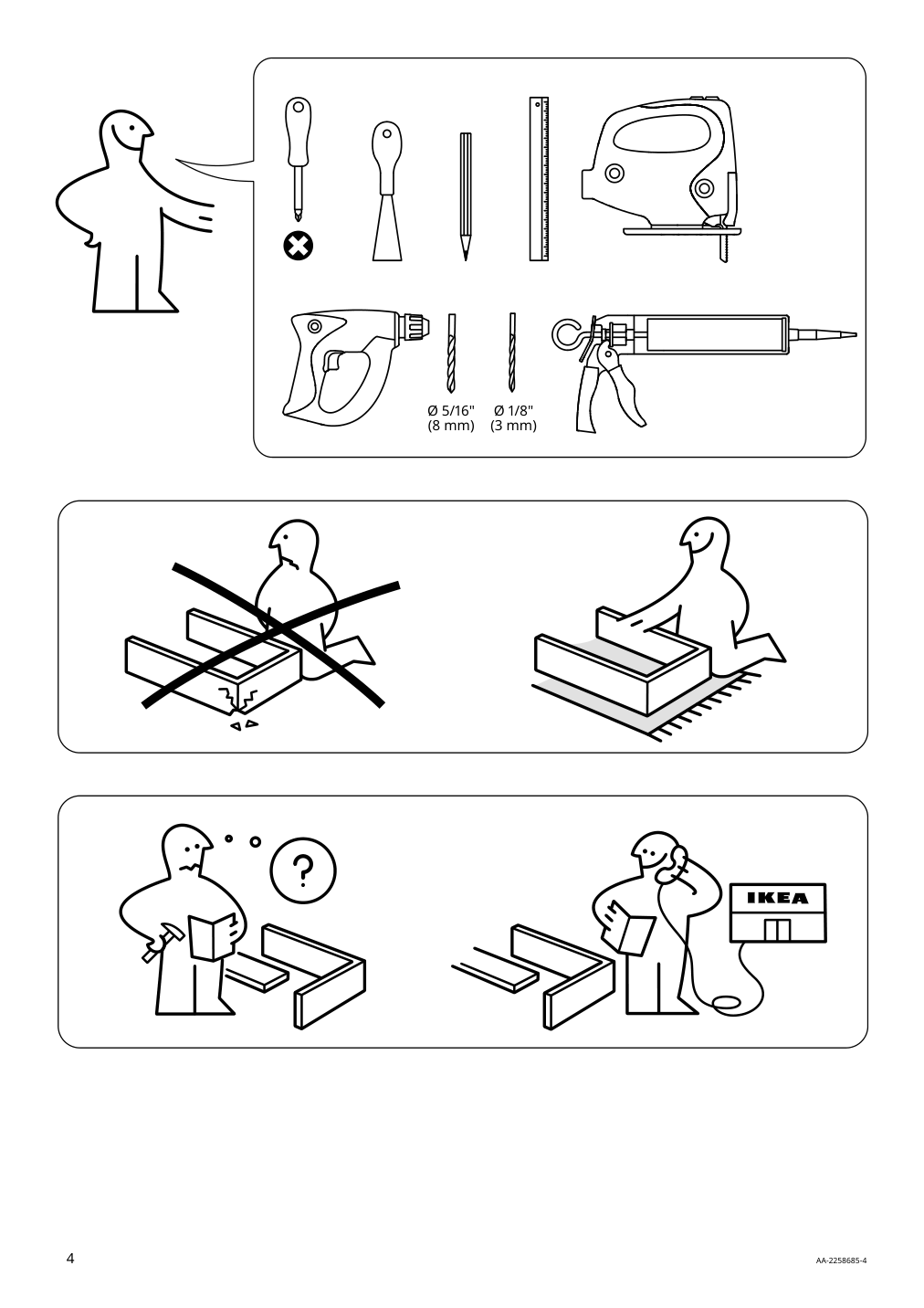 Assembly instructions for IKEA Hillesjoen sink stainless steel | Page 4 - IKEA ENHET corner kitchen 994.856.68