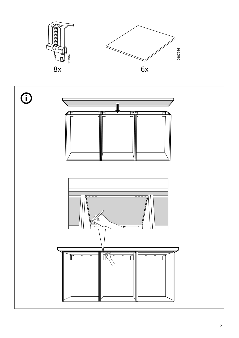 Assembly instructions for IKEA Hillesjoen sink stainless steel | Page 5 - IKEA ENHET corner kitchen 994.856.68