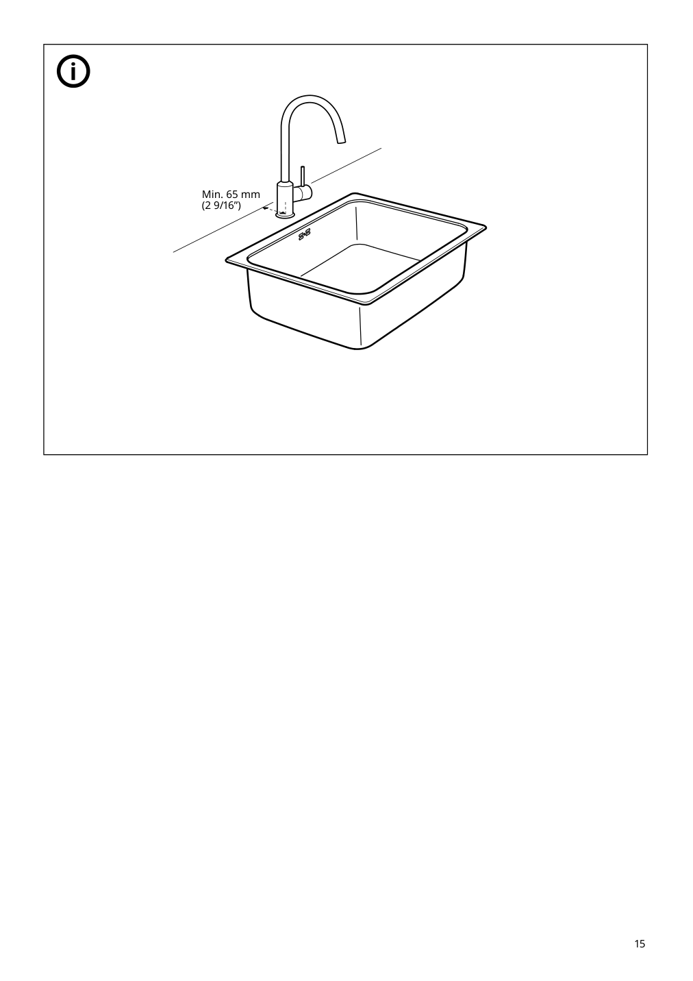 Assembly instructions for IKEA Hillesjoen sink stainless steel | Page 15 - IKEA ENHET corner kitchen 794.410.05