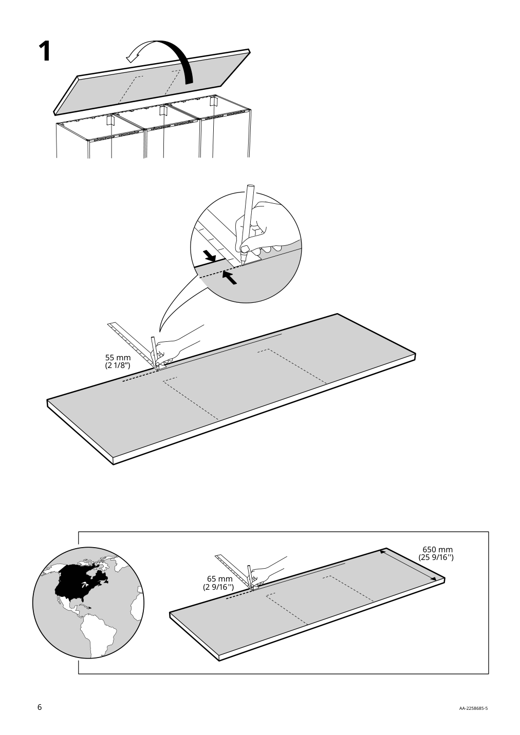 Assembly instructions for IKEA Hillesjoen sink stainless steel | Page 6 - IKEA ENHET corner kitchen 794.410.05