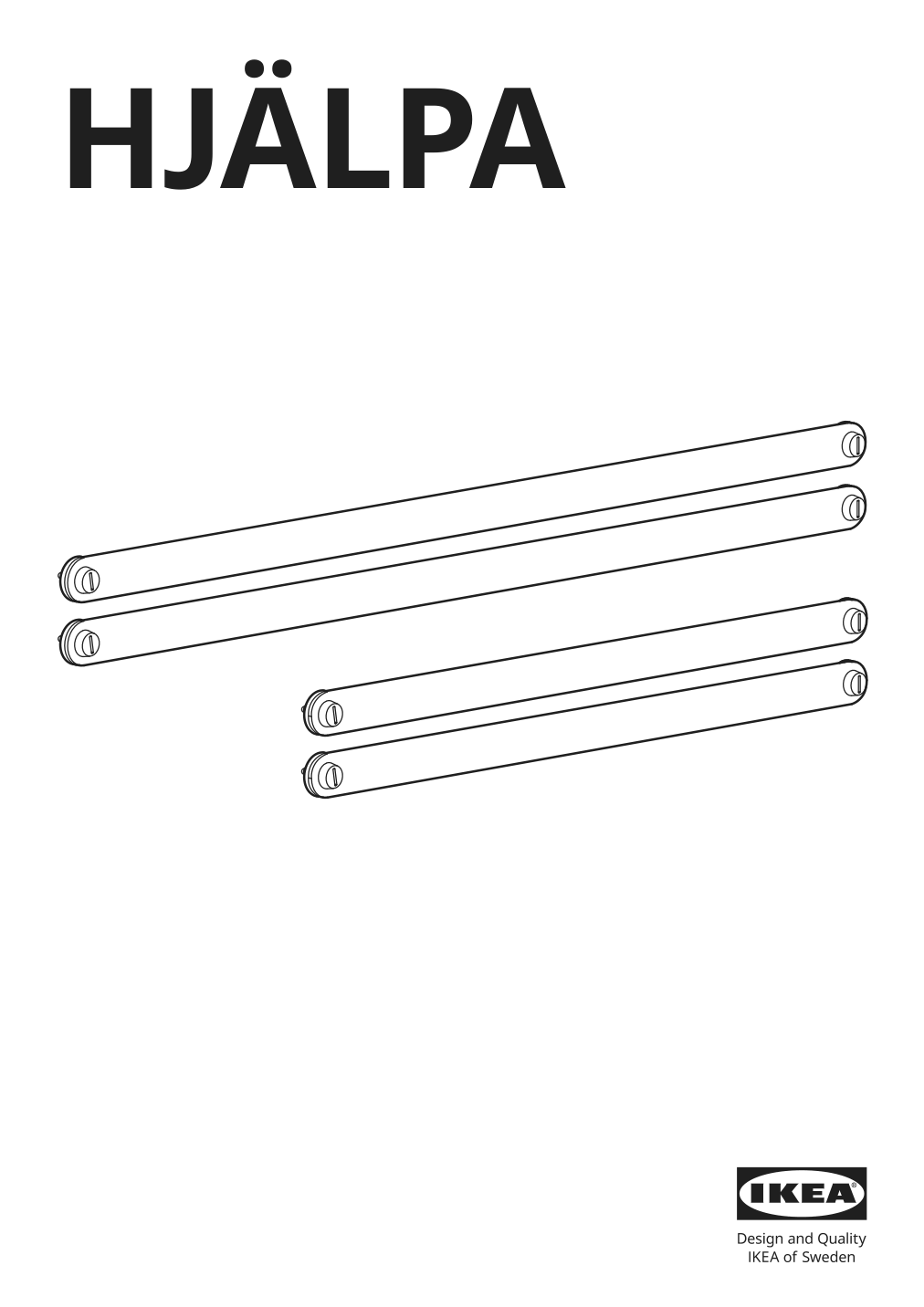 Assembly instructions for IKEA Hjaelpa suspension rail white | Page 1 - IKEA SMÅSTAD loft bed 194.354.89