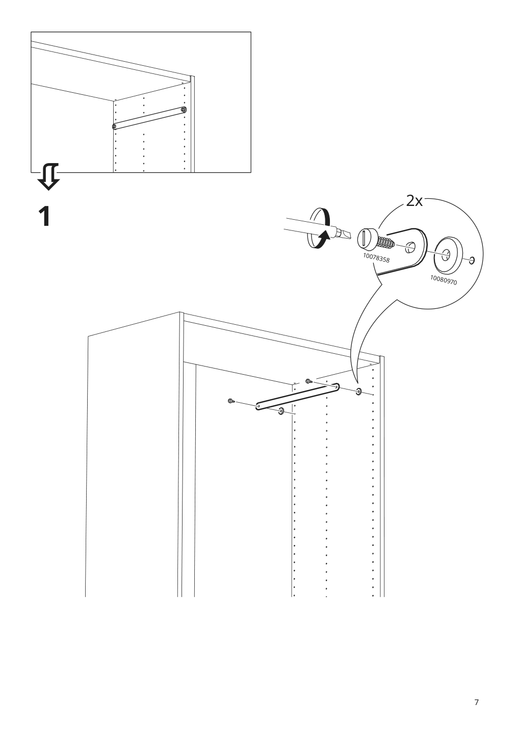 Assembly instructions for IKEA Hjaelpa suspension rail white | Page 7 - IKEA SMÅSTAD / UPPFÖRA storage combination 594.311.73