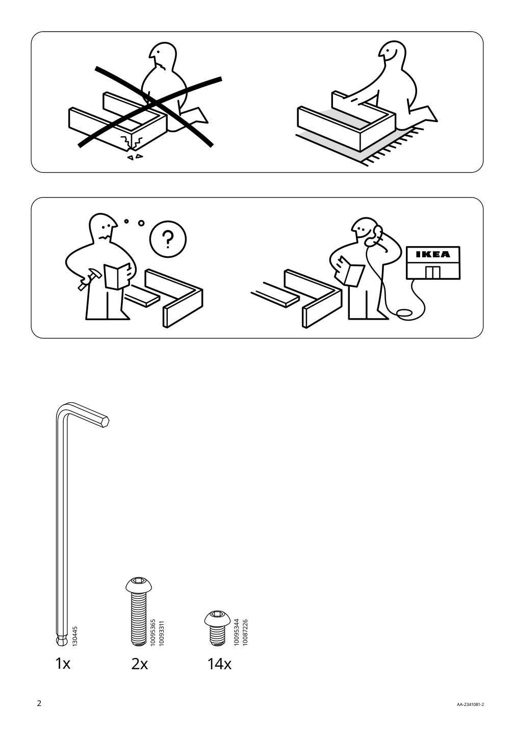 Assembly instructions for IKEA Hoegalt chair black aelvsborg dark gray | Page 2 - IKEA HÖGALT chair 005.344.51