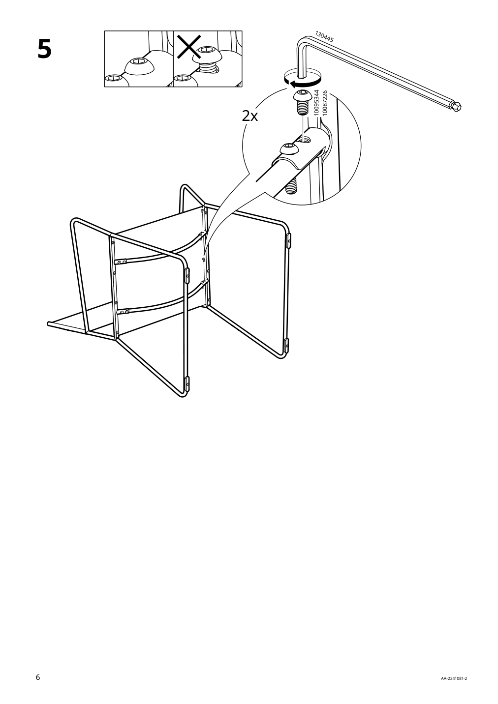 Assembly instructions for IKEA Hoegalt chair black aelvsborg dark gray | Page 6 - IKEA HÖGALT chair 005.344.51