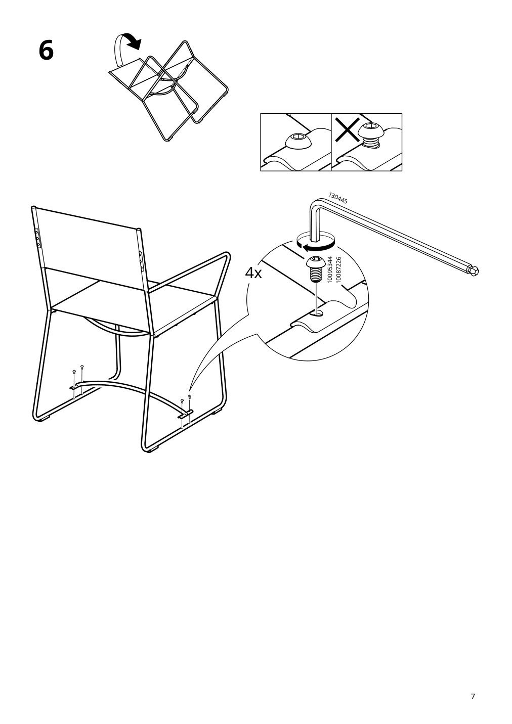 Assembly instructions for IKEA Hoegalt chair black aelvsborg dark gray | Page 7 - IKEA HÖGALT chair 005.344.51