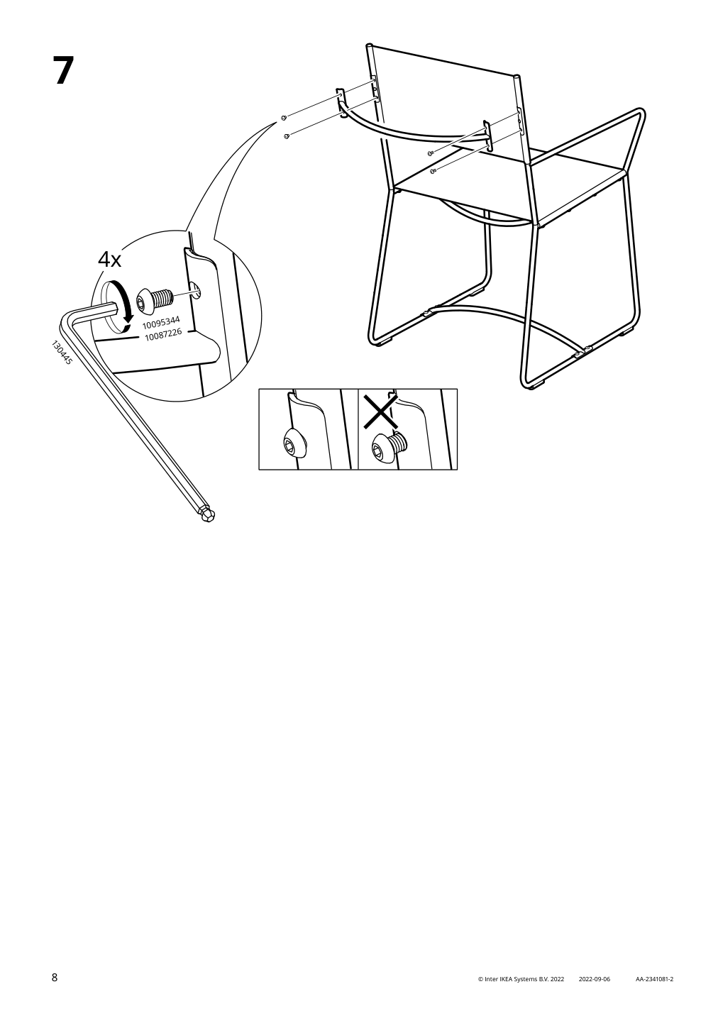 Assembly instructions for IKEA Hoegalt chair black aelvsborg dark gray | Page 8 - IKEA HÖGALT chair 005.344.51