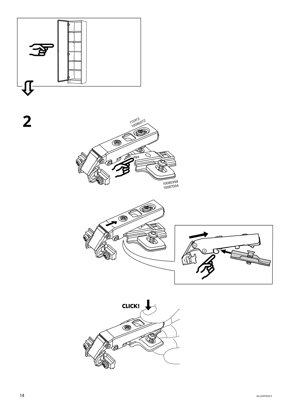 Assembly instructions for IKEA Hoegbo glass door white | Page 14 - IKEA BILLY / HÖGBO bookcase w glass doors 794.836.13