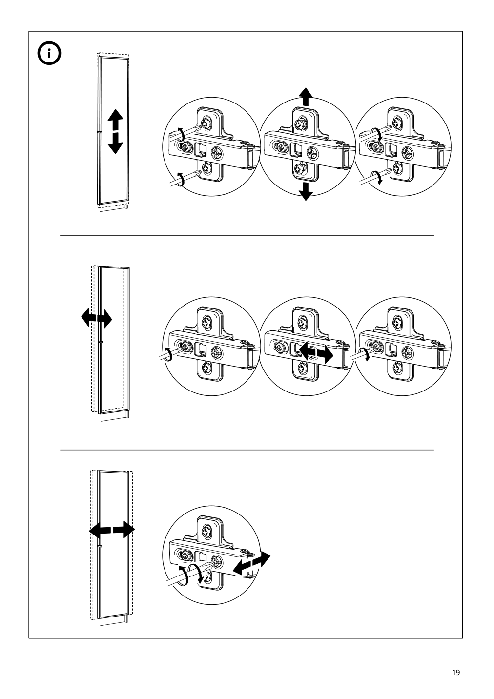 Assembly instructions for IKEA Hoegbo glass door white | Page 19 - IKEA BILLY / HÖGBO bookcase comb w glass doors 894.944.23