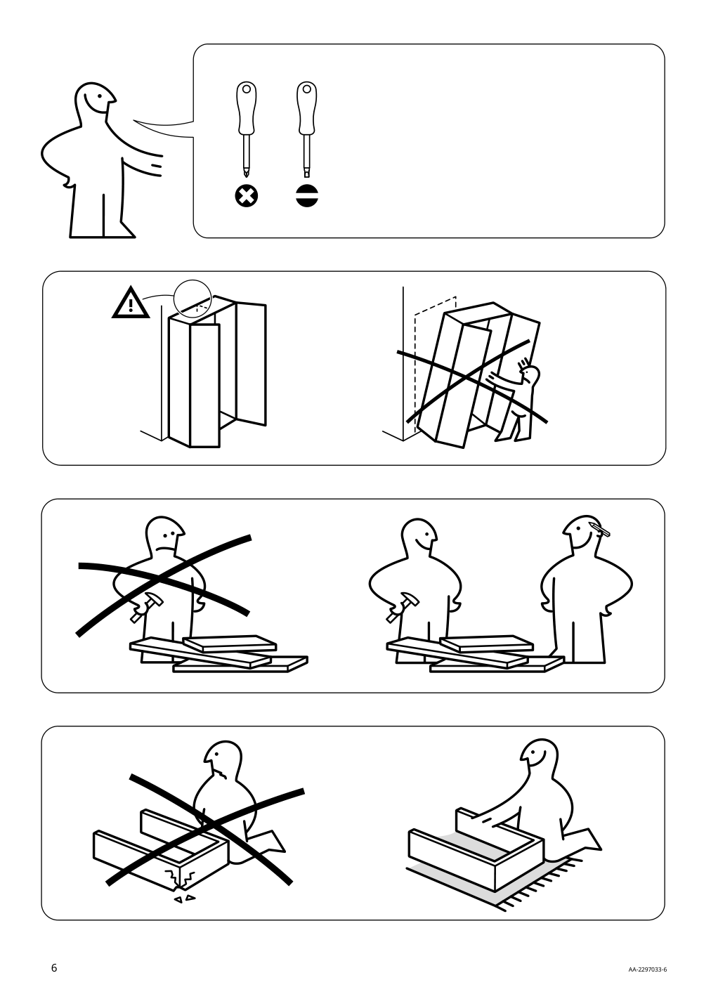 Assembly instructions for IKEA Hoegbo glass door white | Page 6 - IKEA BILLY / HÖGBO bookcase comb w glass doors 894.944.23