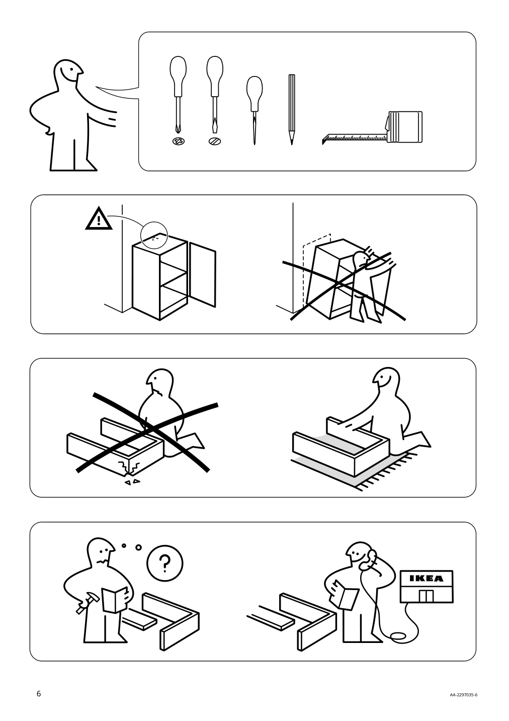 Assembly instructions for IKEA Hoegbo glass door white | Page 6 - IKEA BILLY / HÖGBO bookcase w glass doors 994.843.86